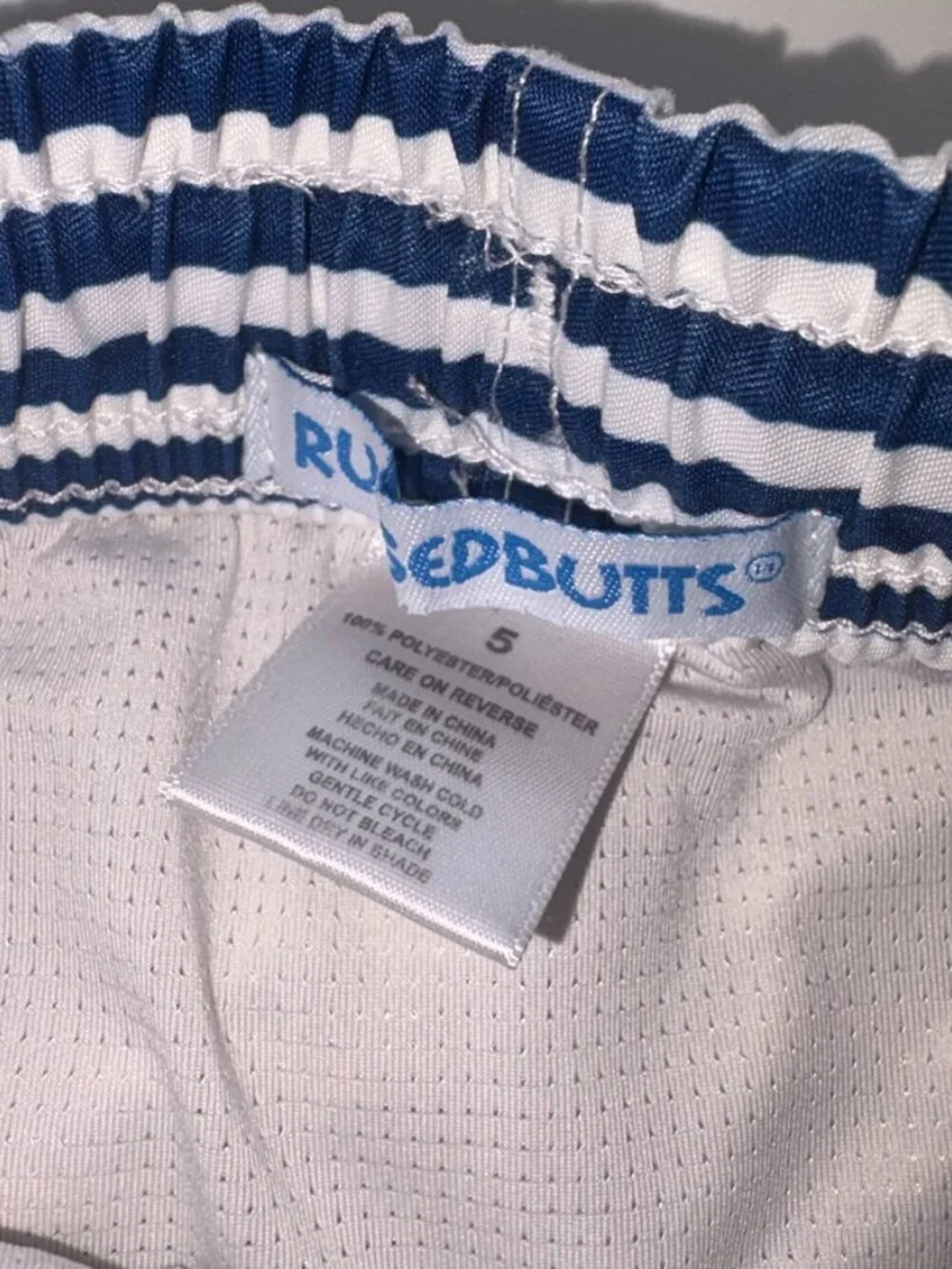 Boys' RuggedButts Striped Swim Trunks size 5 Preppy Traditional Lined